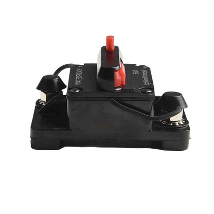 Color Black Manual Reset Fuse Sealed And Waterproof M6 Connection Studs Manual Reset Switch Protective Rubber Cap