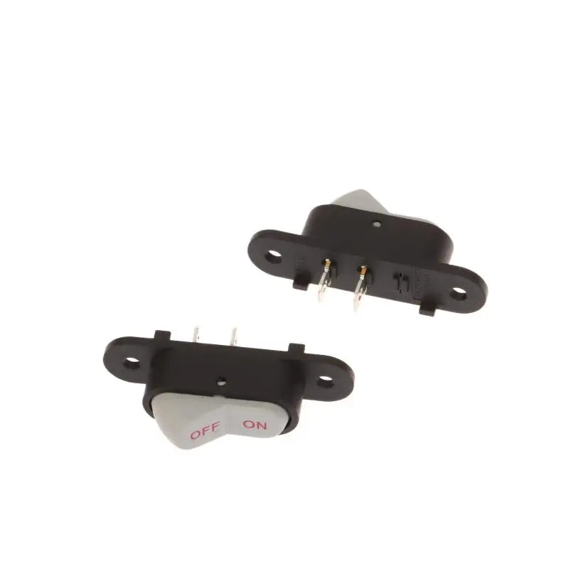 1/5PCS White 2 Pin Light ON/OFF 250V 6A AC AMP 125V 10A Electric Wok Home Start Switch Boat Button Switch