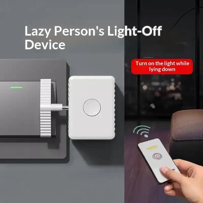 1pc Intelligent Type-C Rechargeable Lazy Remote Control Switch Wireless Control Light Switch Off Tool Automatic Button Pusher