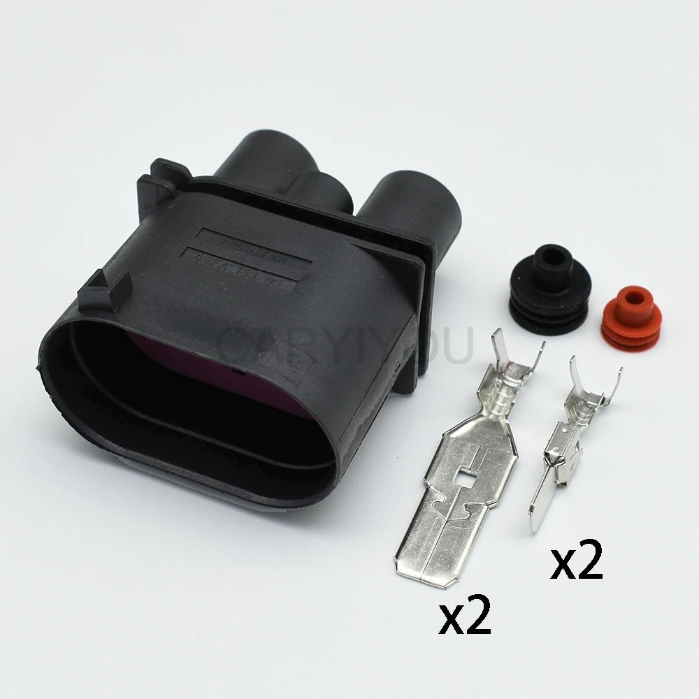 4 Pin Electronic Fan Harness Female Connector With Terminal DJ7043Y-6.3-9.5-21 1K0906234