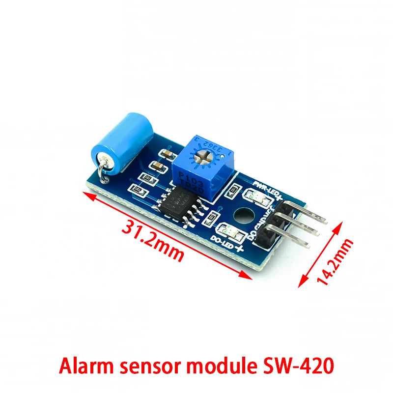 Highly Sensitive Vibration Sensor Module SW-18010P SW-420 Normally Open/Closed Alarm for Arduino
