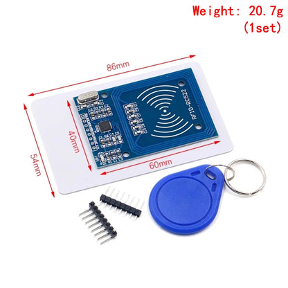 MFRC-522 RC522 RFID Reader Module for S50 Cards Keychain and Raspberry Pi