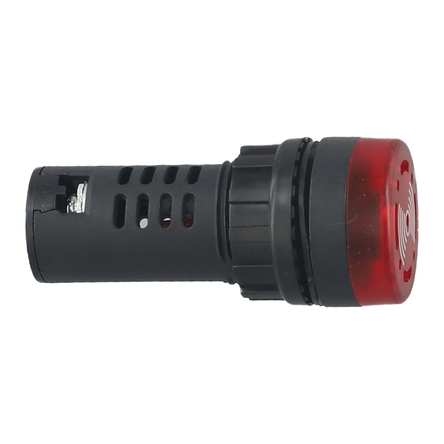 22mm Sound & Light Alarm — AD16-22SM Red LED Buzzer, AC/DC 12V/24V/220V