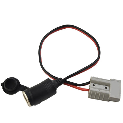 50 Amp For Anderson Plug To 16A Female Cigarette Socket Adaptor 300mm 12/24v 12AWG For Refrigerator Caravan Camping Trailer