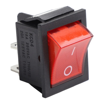 16A Power Switch 4-Pin Power Button 4-Pin Configuration High-Power Capabilities For Home Use For Industrial Use