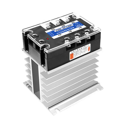 Aluminum Heat Sink for SSR Solid State Relay 10A–100A 12V–220V Cooling Base Single/Three Phase