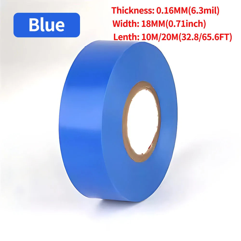 Electrical PVC Insulation Tape Black Wire Wrapping Tape 10M/20M Length 0.71 Inch Wide for Electrical Repair