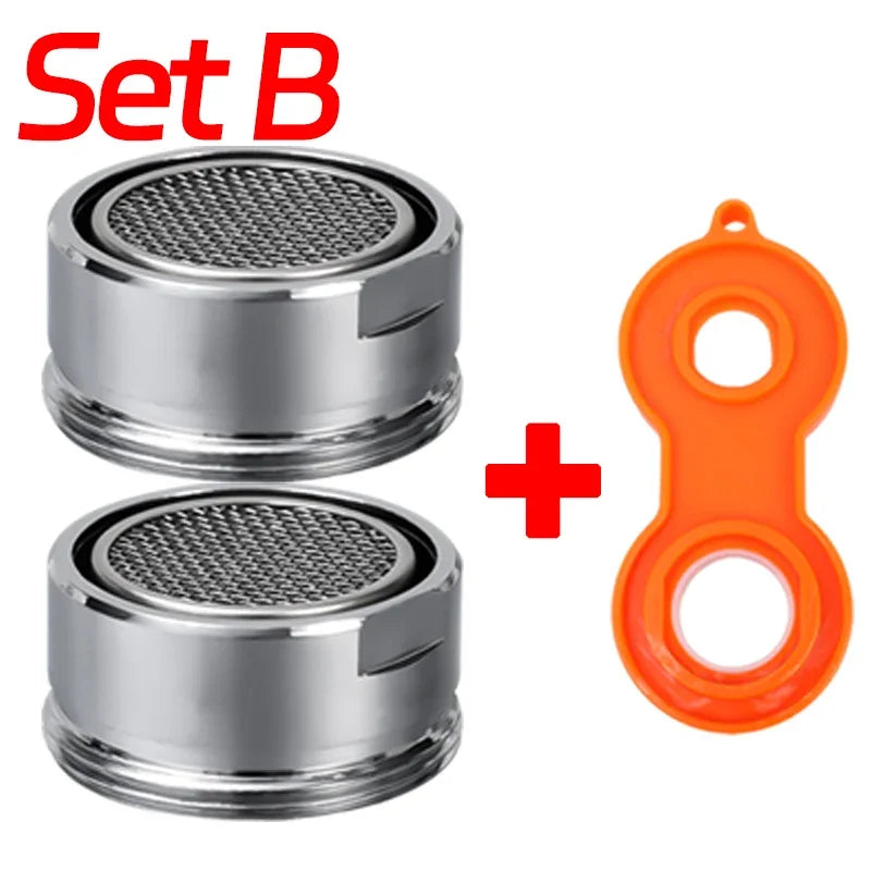 10/1PCS Faucet Aerator Brass Stainless Steel Faucet Bubbler Replaceable Thread Mixed Nozzle Anti-splashing Bathroom Accessory