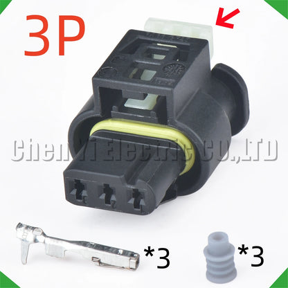 3 Pin Parking Radar Sensor Connector 3C0973203 805-121-521 7615490-03 for VW