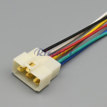 6.3mm Series 6-Pin Automotive Connector DJ7061-6.3-11 / DJ7061-6.3-21 | PA66 Sealed Male Female Plug with Terminals