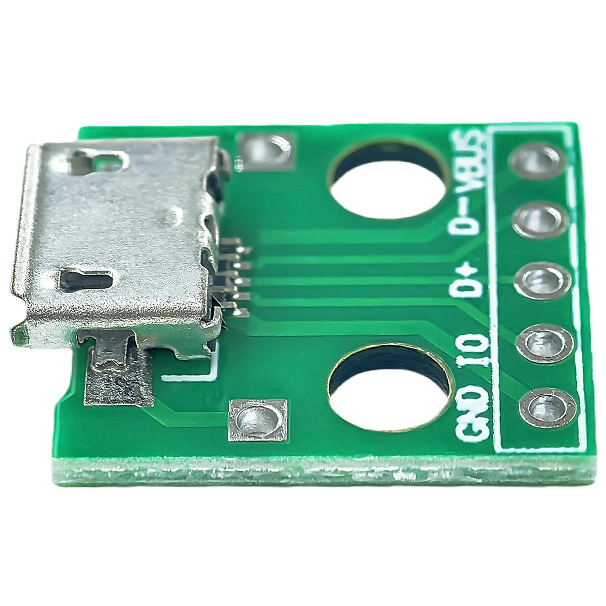 Micro USB to DIP Adapter 5-Pin Female Connector PCB Converter for Breadboard and DIY Electronics