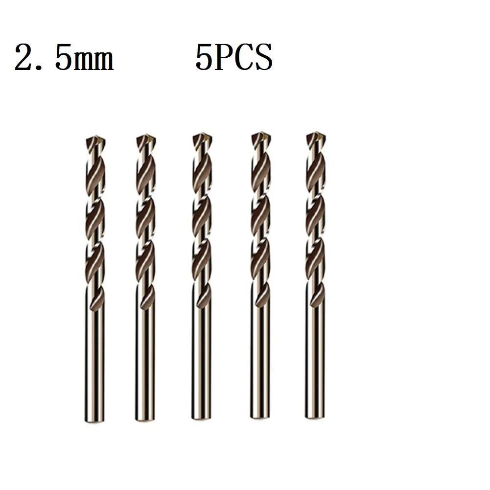 HSS M35 Cobalt Drill Bit Set 1–3mm for Stainless Steel Auger High-Quality Drill Press Power Tool Parts