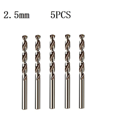 HSS M35 Cobalt Drill Bit Set 1–3mm for Stainless Steel Auger High-Quality Drill Press Power Tool Parts