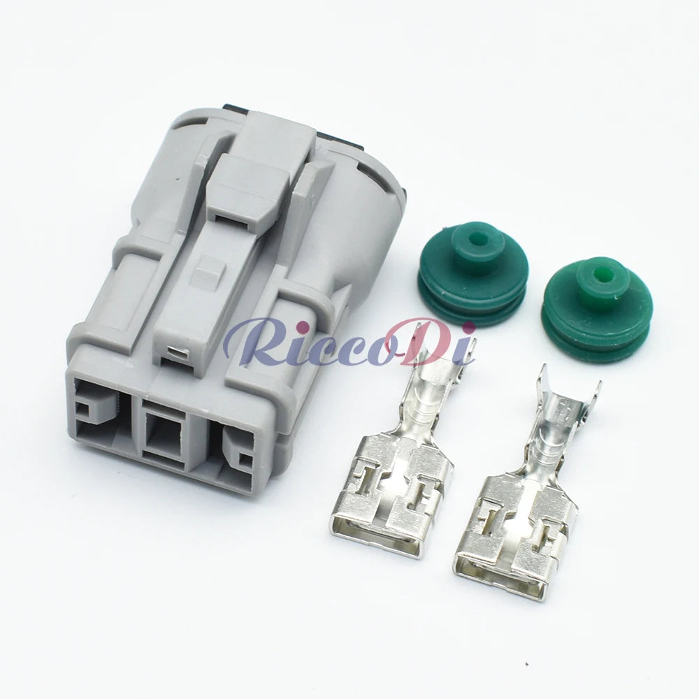 2 Pin 9.5mm Automotive Waterproof Wire Harness Plug Grey Male Female Connector Compatible with 7222-4220-40 and 7123-4220-40