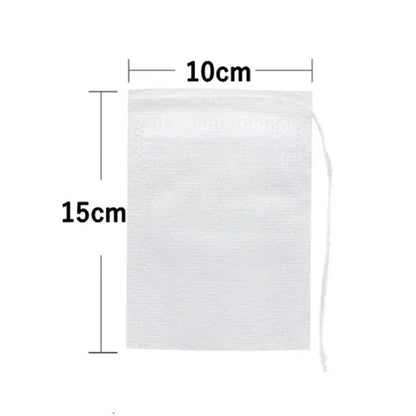 300/50PCS Disposable Tea Filter Bags Non-woven Fabric Tea Bag with Drawstring Kitchen Filter Paper for Coffee Herb Loose Tea