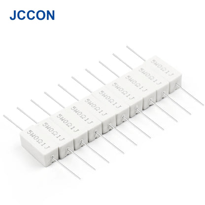 5W Cement Resistor 0.1Ω–6.8KΩ 5% Tolerance Ceramic Cement Resistance