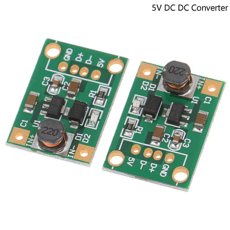 5V DC DC Converter Step Up Power Supply DC-DC Booster Boost Buck Converter Board Step-Up 500MA Voltage Regulator 0.9V-5V to 5V