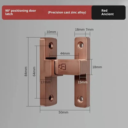 Latch Deadbolt Indoor Non-Punch Surface Mounted Door Lock Bathroom Sliding Door Buckle Snap Bolt Old-Fashioned Room Privacy Lock