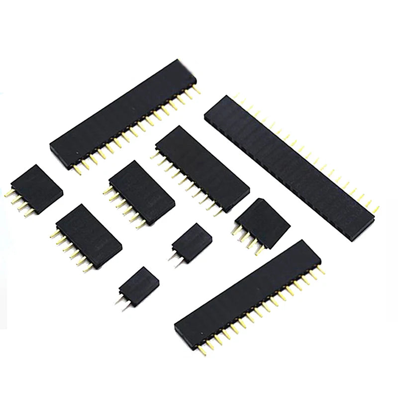 5PCS Single Row Female Header Socket 2.54mm Pitch Pin Connector for Arduino