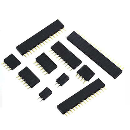5PCS Single Row Female Header Socket 2.54mm Pitch Pin Connector for Arduino