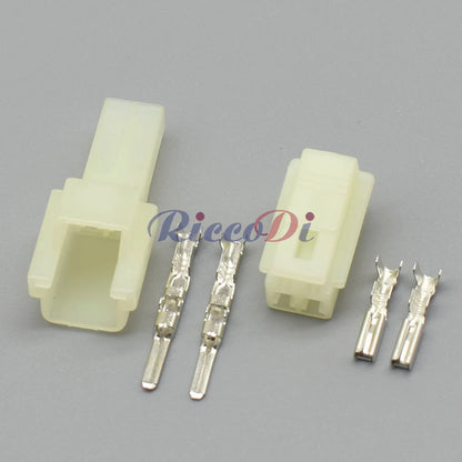 2 Pin HM Series 090 Motorcycle Electrical Connector Wiring Harness Plug Female Male