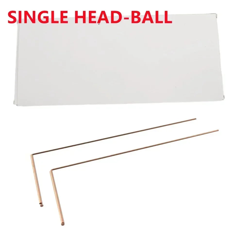 2pcs 99.9% Copper Detector Metal Dowsing Rod For Water Treasure Finding Tools 13.86X6.93X0.71Inches Divining Copper Probing Rod