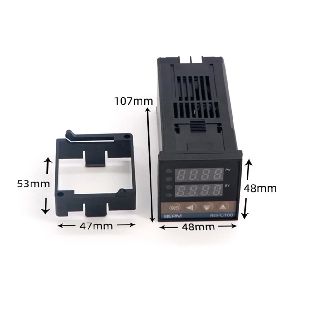 Comprehensive PID Controller Kit REX C100 For SSR 40DA and K Thermocouple for Effective Temperature Management