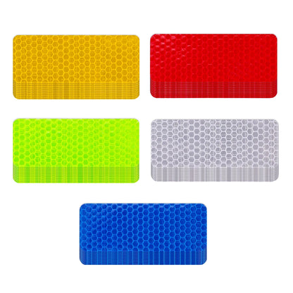 Car Bumper Reflective Safety Strip Stickers – Warning Reflector Tape for Auto Exterior & Interior (10pcs)