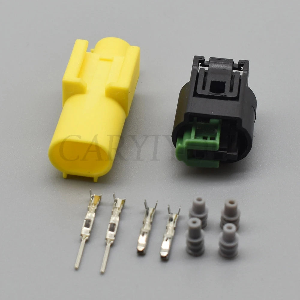 2 Pin Automotive Outdoor Temperature Sensor Connector Socket Oxygen Sensor Plug Compatible with 1-967644-1 1-967570-3