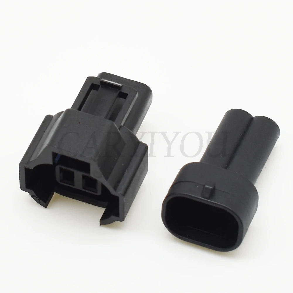 Automotive 2-Pin Male Female Wire Harness Connector with Sealed Terminals