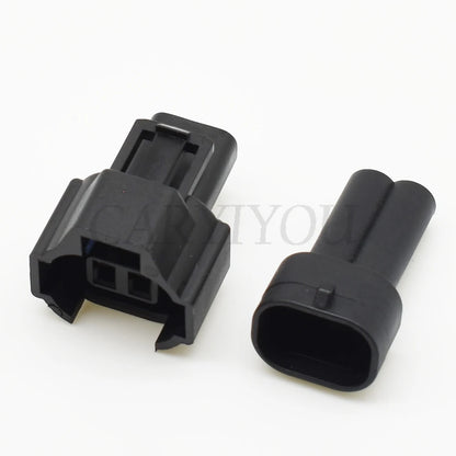 Automotive 2-Pin Male Female Wire Harness Connector with Sealed Terminals