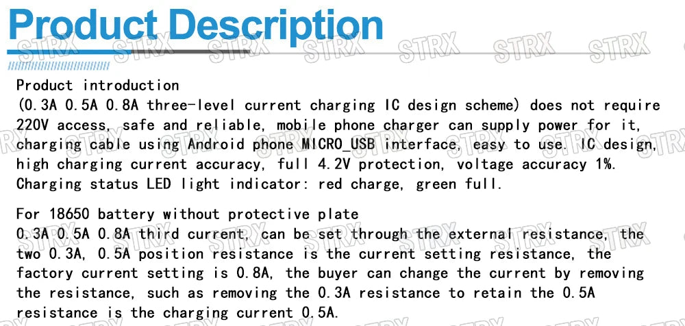 TEC4056 4.2V Lithium Battery Charger Module – 18650 Non-Protection Charging Board