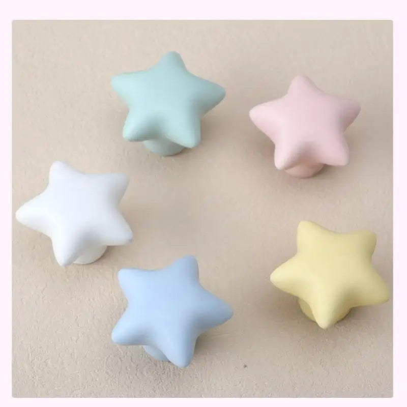 1pc Children's Furniture Handles Nordic Ceramic Children Room Cabinet Handles Macaron Colorful Round Drawer Knobs And Pulls