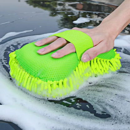 Car Wash Microfiber Chenille Car Wash Sponge Care Washing Brush Pad Washing Towel Auto Gloves Styling Accessories Gadget