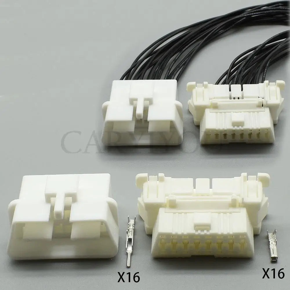 16 Pin OBD Diagnostic Connector 179631-1 DJ7161H-1.5 PA66 for Toyota Male Female