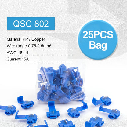 Quick Splice Wire Connector Scotch Lock Snap AWG22-10 Insulated Crimp Electrical Wiring Terminal