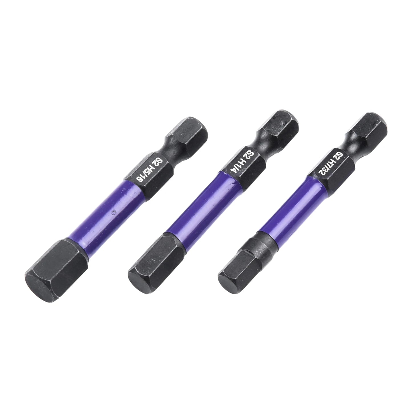 10Pcs Magnetic Hex Head Screwdriver Bit Set 1/4 Shank Screwdriver Bit Imperial 5/64 3/32 7/64  1/8 9/64 5/32 3/16 7/32 1/4 Power
