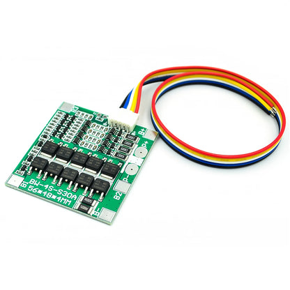 4S 30A 14.8V Li-ion Battery BMS PCB Protection and Balance Board for 18650 Packs