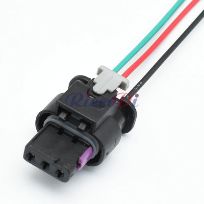3-Pin 1.2mm Waterproof Electronic Connector 1718653-1 4F0973703A DJ7033WA-1.2 PA66 for VW Audi