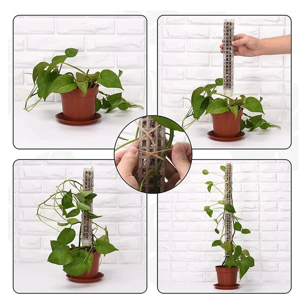 1/2/3/4pcs Plastic Moss Poles For Indoor Plants 4*28.5*4cm/17*6*6cm Moss Stalks For Climbing Plants Climbing Vine Shaped Bracket