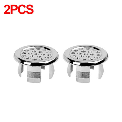 Sink Overflow Ring Cover Plug Bathroom Basin Drain Hole Cap 4/1PCS