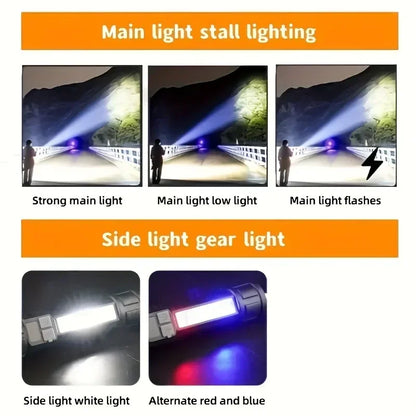19000000LM Super Powerful Flashlight Rechargeable LED Torch COB Lantern