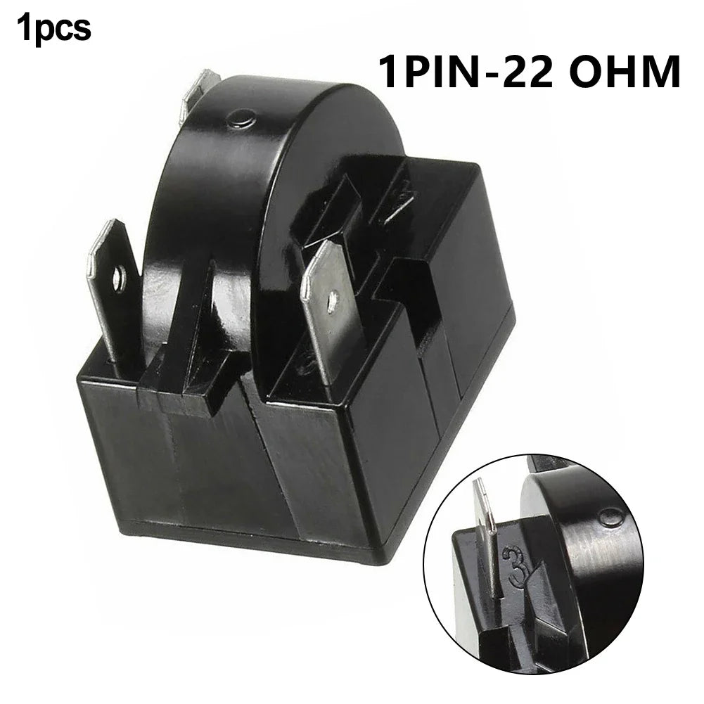 Refrigerator PTC Starter Relay 1/3/4 Pins Compressor Overload Protector, 12Ω / 15Ω / 22Ω Starting Relay