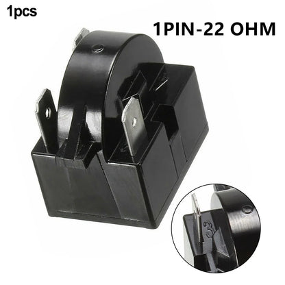 Refrigerator PTC Starter Relay 1/3/4 Pins Compressor Overload Protector, 12Ω / 15Ω / 22Ω Starting Relay