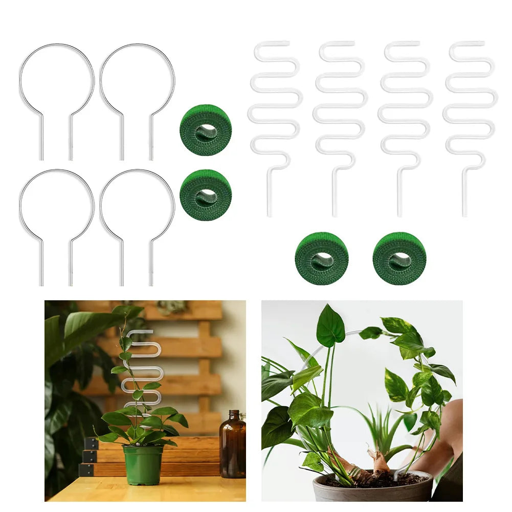 6pcs 34cm Bonsai Bracket Plant Climbing Frame Creative Flower Support Flower Arrangement Rack For Climbing Plants