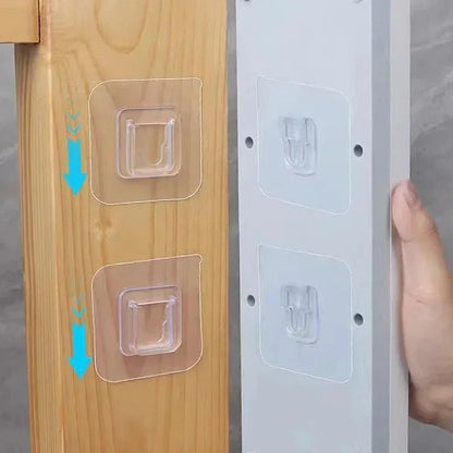 Double-Sided Hook Strong Adhesive Transparent Traceless Wall Hook for Kitchen Bedroom Storage Holder 100/2pcs