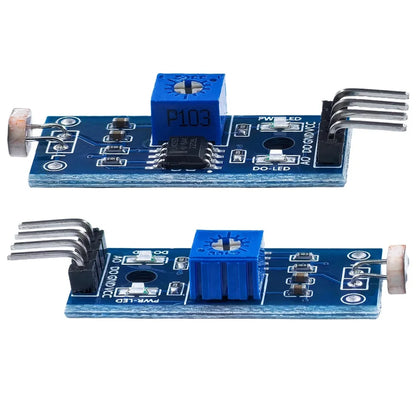 Photosensitive Sensor Module 4-Pin 3.3-5V Photoresistor Light Detection Module for Arduino