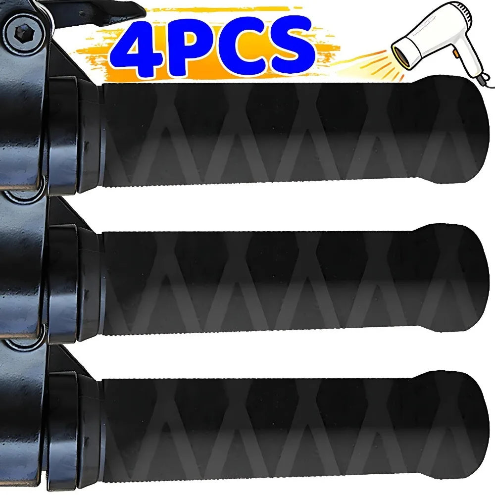 Non-Slip Motorcycle Handlebar Sleeve Thermal Shrinkage Heat Shrinkable Cover Rubber Safety Brake Grip Sleeve Protector Covers