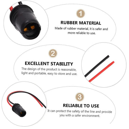 T10 W5W 147 Bulb Socket Holder Connector Car Wedge Light Rubber Plug Extension Wire Harness Adapter Auto Instrument Lamp Parts
