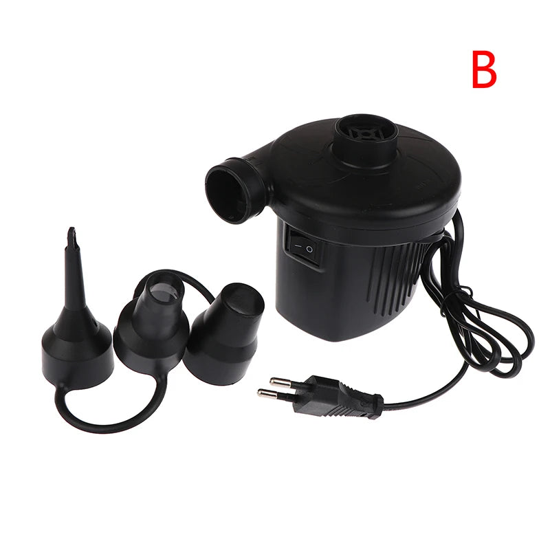 Home Use Camping Inflator Portable Electric Inflatable Pump With 3 Nozzles Air Mattress Boat Auto Air Inflatable Pump For Car